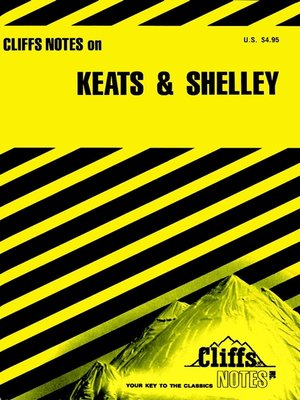 cover image of CliffsNotes On Keats & Shelley